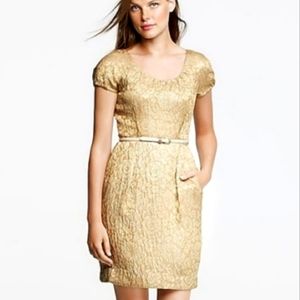 J. Crew gold dress